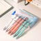 Deli Retractable Ballpoint 1.0mm, Assorted Ink/Barrels, Soft Grip, 12PK EQ181 - alternate 2