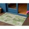 Homeroots 3' X 5' Green Sage And Beige Geometric Washable Indoor Outdoor Area Rug 613205 - alternate 1