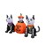 A Holiday Co 7 ft. LED Prelit Animated Skeleton Dog Family Inflatable HL24075-195 - alternate 2