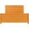 Homeroots Brown Ribbed Texture Solid Wood King Bed Frame 523653 - alternate 4