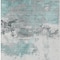 Homeroots 3' X 5' Teal Blue And Gray Abstract Washable Indoor Outdoor Area Rug 617740 - alternate 3
