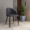 Leisuremod Paradiso Collection Modern Dining Seat in Black PC50BL - alternate 3