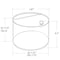 Azar Displays Round Candy Bin with Magnetic Lid - 1.06 Gallons 400429 - alternate 2