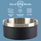 Petmaker Set of 2 Stainless Steel Dog Bowls 64oz Double Wall Insulated Non Slip Metal for Medium-Large Pets PET6427 - alternate 5