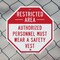 Signmission Restricted Area Authorized Personne, 6 Inch X 6 Inch, Plastic Sign OC-P-6-174 - alternate 6
