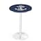 Holland Bar Stool Co 42" Chrome US Naval Academy NAVY Pub Table, 36" dia. Top L214C4236USNavA - alternate 1