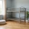 Homeroots Silver Full Over Full Metal Bunk Bed 286166 - alternate 2