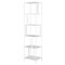 Homeroots 76" White Metal Five Tier Etagere Bookcase 527562 - alternate 4