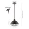Jonathan Y Levi 10.38" 1-Light Industrial Farmhouse Iron LED Pendant, Oil Rubbed Bronze JYL1118A - alternate 3