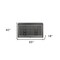 Homeroots 65" Gray Solid and Manufactured Wood Eight Drawer Double Dresser 490495 - alternate 4