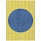 Homeroots 9' X 12' Yellow And Blue Striped Washable Indoor Outdoor Area Rug 597215 - alternate 6