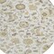 Homeroots 8' Ivory Brown And Green Round Floral Washable Indoor Outdoor Area Rug 597820 - alternate 6