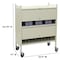 Omnimed Economy Privacy Chart Racks 2 Tier In Beige (43.75H X 34.5W X 17D) 20 Binder Capacity 280120 - alternate 4