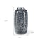 Homeroots 12" Black Mottled Cylinder Glass Table Vase 608284 - alternate 2