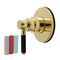 Kingston Brass Single-Handle Six-Way Diverter Valve with Round Trim Kit, Polished Brass KS4032DKL - alternate 1