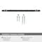 Amerock London 10-1/16 in 256 mm Center-to-Center Black Bronze/Polished Chrome Cabinet Pull BP36664BBR26 - alternate 3