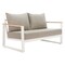 Homeroots 56" Taupe Polypropylene Sofa 667654 - alternate 1