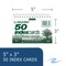 Roaring Spring Case of Spiral Bound Recycled Index Cards 3"x5", 50 CT pk, Narrow Ruled, Perforated, Blank on Back 28335cs - alternate 4