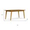 Homeroots 66" Oak Wood Dining Table 640721 - alternate 4