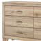 Homeroots 59" Natural Brown Manufactured Wood Six Drawer Double Dresser 486515 - alternate 4