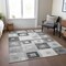 Homeroots 5' X 8' Gray And Charcoal Geometric Washable Indoor Outdoor Area Rug 605038 - alternate 3