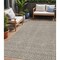 Homeroots 5' X 8' Brown And Beige Geometric Washable Indoor Outdoor Area Rug 594456 - alternate 1