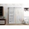 Sartodoors Slab Barn Door Panel 30 x 84in, Light Grey Oak W/ Frosted Glass, Pocket Closet Sliding QUADRO4445S-OAK-3084 - alternate 4