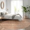 Homeroots 8' Rust Gold And Silver Round Southwestern Washable Indoor Outdoor Area Rug 615976 - alternate 7