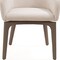 Homeroots Taupe and Brown Boucle And Faux Leather Dining Arm Chair 719110 - alternate 3