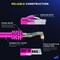 Maximm Cat6 Ethernet Cable 20ft 10Gbps 550MHz UTP, 50PK, Pink, 50PK CAT6CCA-20PN-50PK - alternate 4