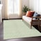 Homeroots 5' X 8' Mint Green And Ivory Geometric Washable Indoor Outdoor Area Rug 596124 - alternate 6