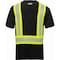 Ironwear Class 1 Type O Hi Vis Reflective Short Sleeve Safety T-Shirt, Black, 5X-Large 1207-B-5XL - alternate 2
