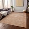 Homeroots 3' X 5' Salmon And Terra Cotta Damask Washable Indoor Outdoor Area Rug 603365 - alternate 6
