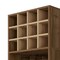 Homeroots 24in Beige and Mahogany Wood Corner Bar Cabinet With Single Door 478392 - alternate 4