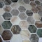 Apollo Tile Lucenza 12x12 in. Green Beige Matte Recycled Glass Hexagon Mosaic Tile (5.28 sq ft/case) 6PK APLGIO88SWRHEXA - alternate 4