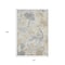 Homeroots 10' X 14' Beige Charcoal And Gray Abstract Washable Indoor Outdoor Area Rug 643594 - alternate 3