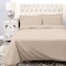 Homeroots Tan Queen 100% Cotton 300 Thread Count Washable Duvet Cover Set 528532 - alternate 1