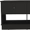 Homeroots 36in Black Wood Storage Bench With Drawers 477606 - alternate 4