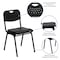 Flash Furniture Black Plastic Stack Chair, PK5 5-RUT-GK01-BK-GG - alternate 5