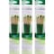 Princeton RealValue Brush Set, Camel Bristles, Short Handle Mixed Media Paintbrush, Green, 4-Piece Set, 3PK PR9110 - alternate 1