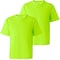 Protectx Short Sleeve T-Shirt, 60% Cotton, 40% Polyester, Green, M, 2 PK HV-S50CT190-GN-02-M - alternate 2