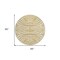 Homeroots 8' Gold And Ivory Round Animal Print Washable Indoor Outdoor Area Rug 600614 - alternate 6