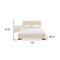 Homeroots Two Piece Beige Upholstered Solid and Manufactured Wood Bedroom Set 569363 - alternate 5