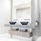 Vigo Ravenna Gothic Gray Concreto Stone 16 in. L x 16 in. W x 5 in. H Round Vessel Bathroom Sink VG04066 - alternate 3