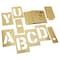 C.H. Hanson Letter Stencil Set, 33Piece Interlocking Reusable Oversized, 8 In Character Height, 28 Ga Brass, 10165 10165 - alternate 2