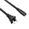 Sanoxy 2 PACK  6ft 18 AWG Notebook Power Cord, Non-Polarized IEC320 C7 to NEMA 1-15P SNX-CBL-LDR-PW110-1206 - alternate 1