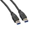 Sanoxy 6ft USB 3.0 SuperSpeed A Male to A Male Cable, Black SNX-CBL-LDR-U3101-1106 - alternate 2