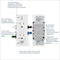 Leviton Lever Edge 15 amps 125 V White Weather Resistant GFCI Outlet EGFW1-0KW - alternate 3