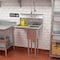 Koolmore 1 Compartment Stainless Steel NSF Commercial Kitchen Prep & Utility Sink with Drainboard SA101410-12L3 - alternate 4