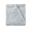 Homeroots 72" Gray Floral Faux Linen Shower Curtain With Embroidery 484022 - alternate 1